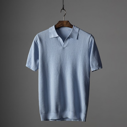 Lækkert Herre Polo-Shirt i Blød Bomuld, Kortærmet til Hverdag og Fritid 10