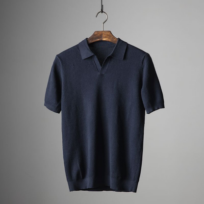 Lækkert Herre Polo-Shirt i Blød Bomuld, Kortærmet til Hverdag og Fritid 7