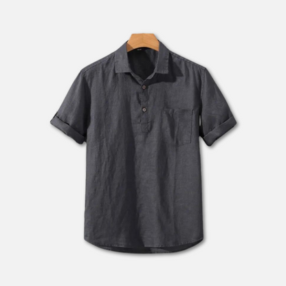 Lettere Leinen Poloshirt til Mænd med Åndbar Komfort og Afslappet Pasform 6