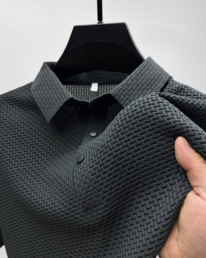 Luksus Herre Poloshirt i Åndbart Material med Langærmer for Optimal Komfort 2