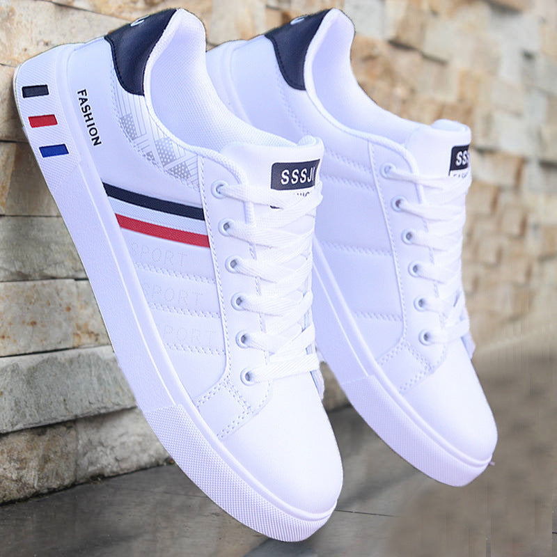Moderne Herresneakers i Letvægtsdesign med Flad Sål til Komfortabel Daglig Brug 1