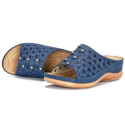 Orthopædiske Sandaler med Forhøjet Indersål og Åndbart Open-Toe Design til Ultimativ Komfort 4
