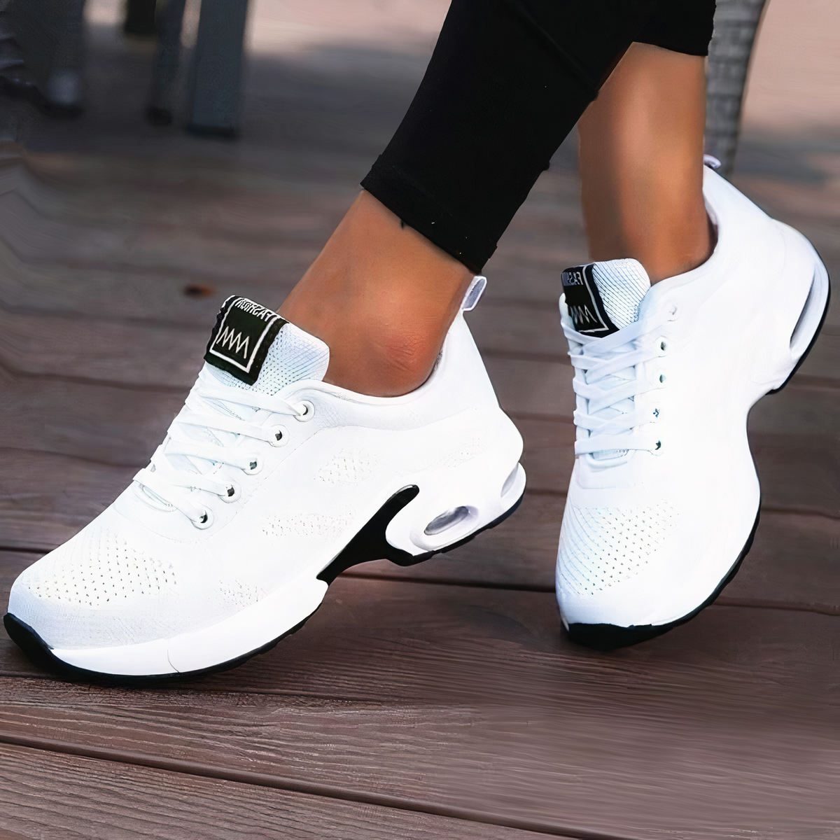 Ortopædiske Sneakers med Stødabsorberende Sål og Forbedret Stabilitet til Komfortabelt Løb og Træning 4
