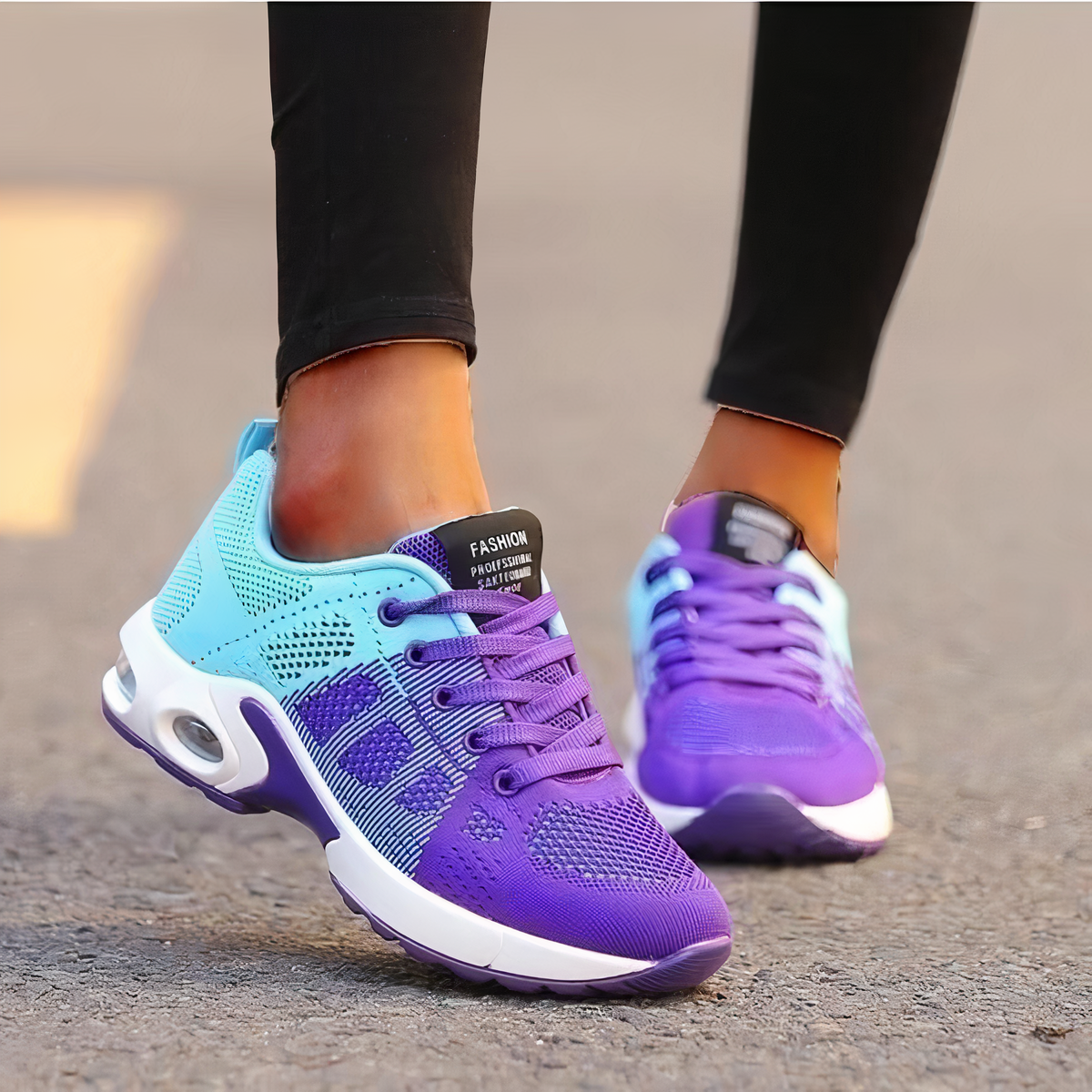 Ortopædiske Sneakers med Stødabsorberende Sål og Forbedret Stabilitet til Komfortabelt Løb og Træning 9