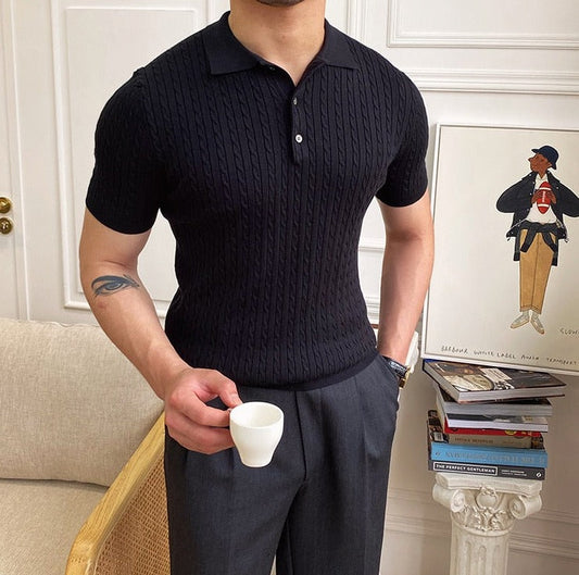 Premium Polo Skjorte i Bomuldsblanding med Tidsløst Design til Formelle og Casual Anledninger 0