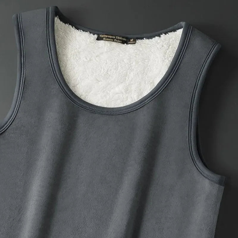 Isoleret mænds termo vest – ærmeløs lambvelours, til koldt vejr, perfekt til lagdeling 5