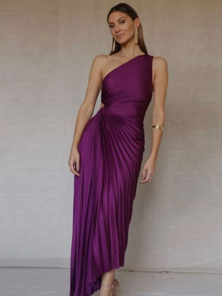 Elegant Satin Midi Kjole Til Kvinder, Tidløst Design Til Fester Og Specielle Lejligheder-3