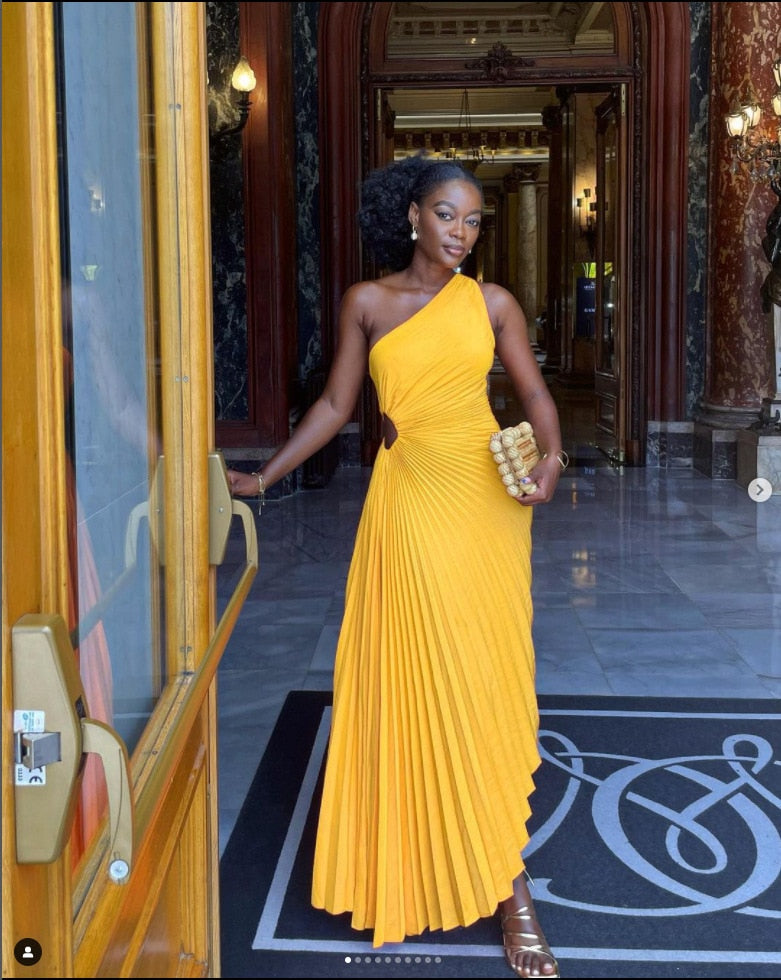 Variant image for Elegant Satin Midi Kjole Til Kvinder, Tidløst Design Til Fester Og Specielle Lejligheder-17