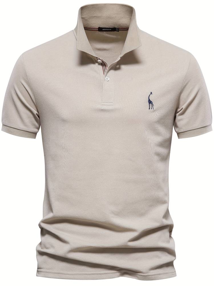Stilfuld Polo Shirt til Mænd i Åndbart Stof med Moderne Pasform og Blødt Materiale 10