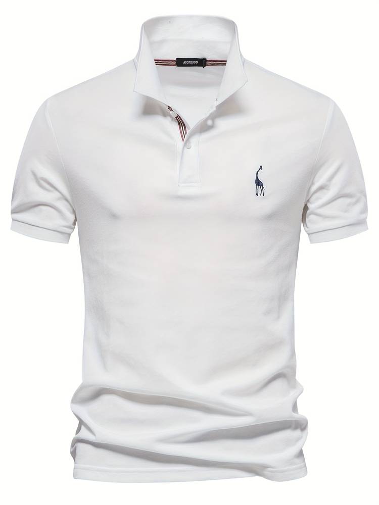 Stilfuld Polo Shirt til Mænd i Åndbart Stof med Moderne Pasform og Blødt Materiale 11