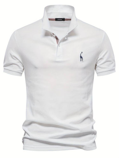 Stilfuld Polo Shirt til Mænd i Åndbart Stof med Moderne Pasform og Blødt Materiale 11