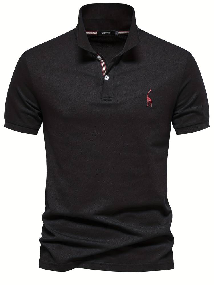Stilfuld Polo Shirt til Mænd i Åndbart Stof med Moderne Pasform og Blødt Materiale 13
