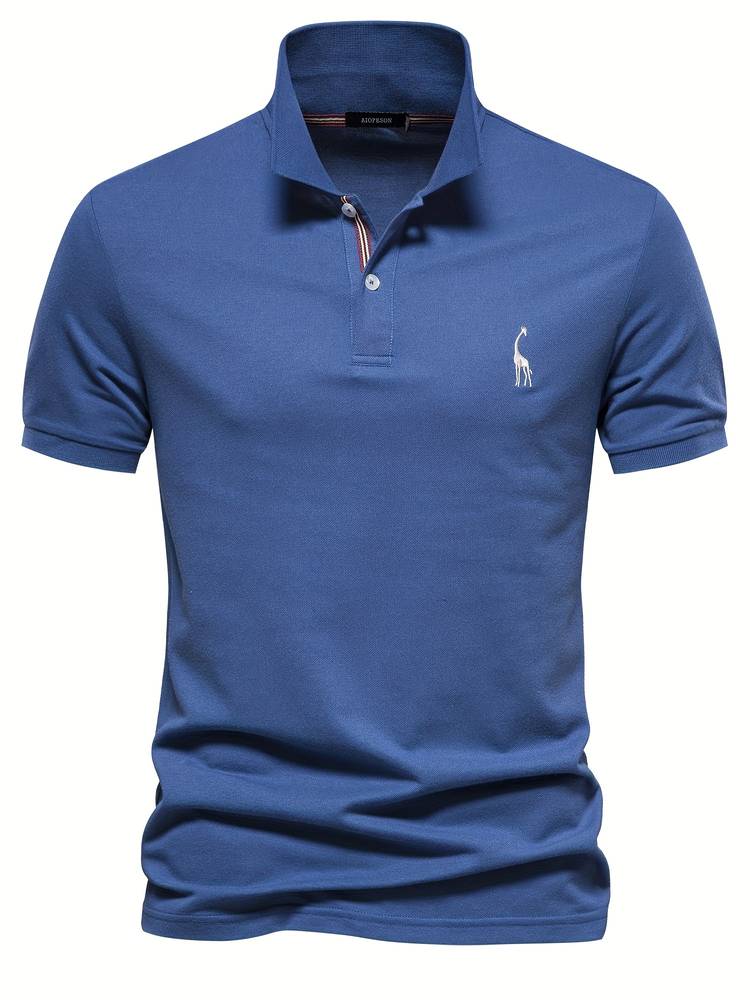 Stilfuld Polo Shirt til Mænd i Åndbart Stof med Moderne Pasform og Blødt Materiale 6
