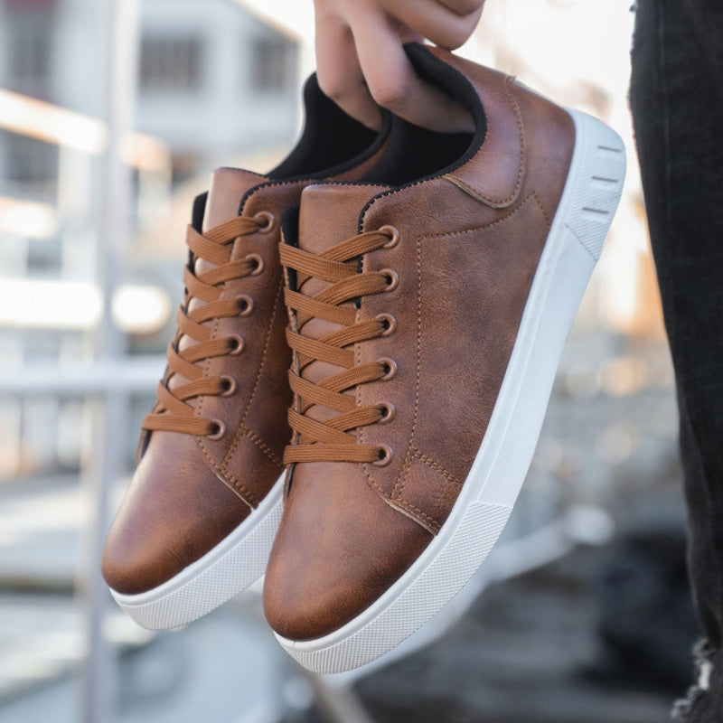 Stilfulde Læder Sneakers til Mænd med Komfortabel Pasform og Holdbarhed til Daglig Brug 5