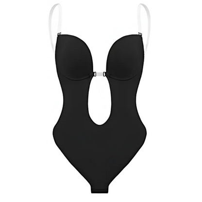 Supportive women’s shapewear bodysuit – low-cut seamless design, for everyday wear 2