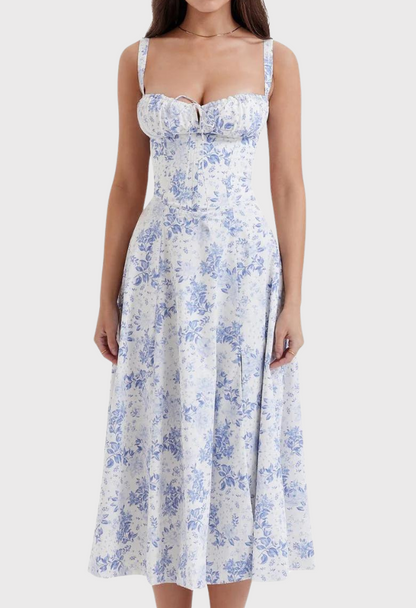 Midi Bustier Korsetkjole - Elegant Festkjole Til Damer I Letvægtsstof-4