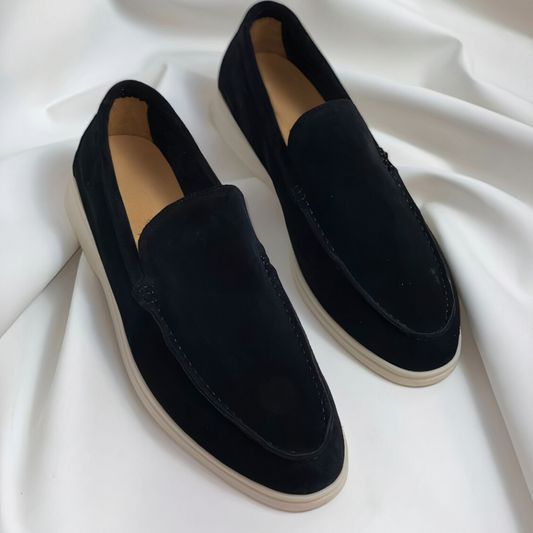 Vintage Læder Mokassiner til Mænd, Komfortable Slip-On Mokassiner til Formelle og Afslappede Anledninger 0