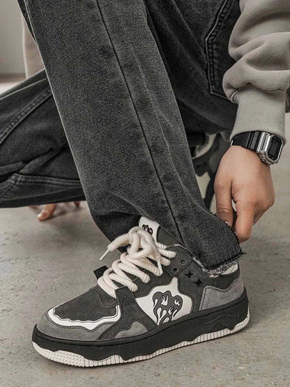 Vintage Skate-Sko til Mænd i Retro Design med Komfortabel Pasform og Miljøvenlige Materialer 3