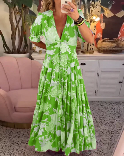 Elegant Blomster Kjole Til Bryllupsgæster - Skræddersyet Silhuet Til Specielle Lejligheder-3