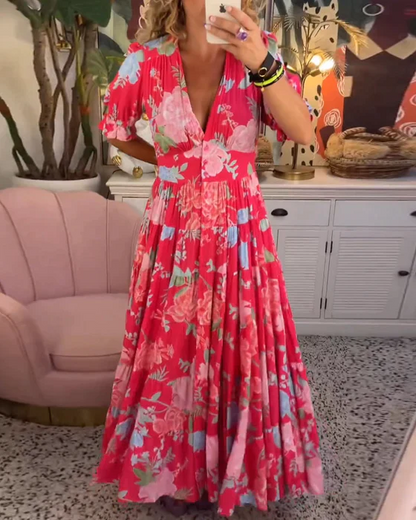 Elegant Blomster Kjole Til Bryllupsgæster - Skræddersyet Silhuet Til Specielle Lejligheder-2