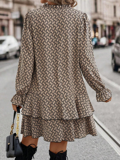 Boho Kvinders Kjole Med Smigrende Pasform Og Let Stof Til Afslappede Og Elegante Lejligheder, Størrelser S-XL-3